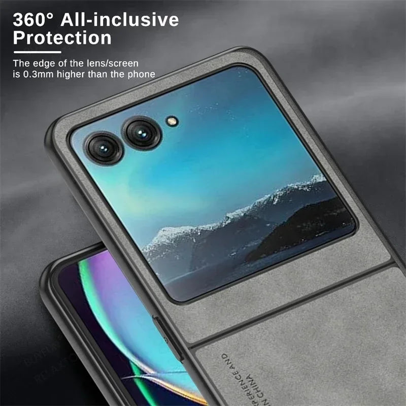 Premium Leather Shockproof Case for Motorola Razr 70 60 50 40 Ultra