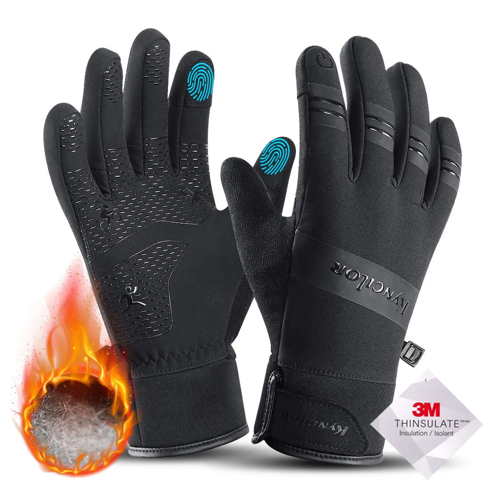 Winter Waterproof Cycling Gloves Touchscreen Windproof MTB Gloves