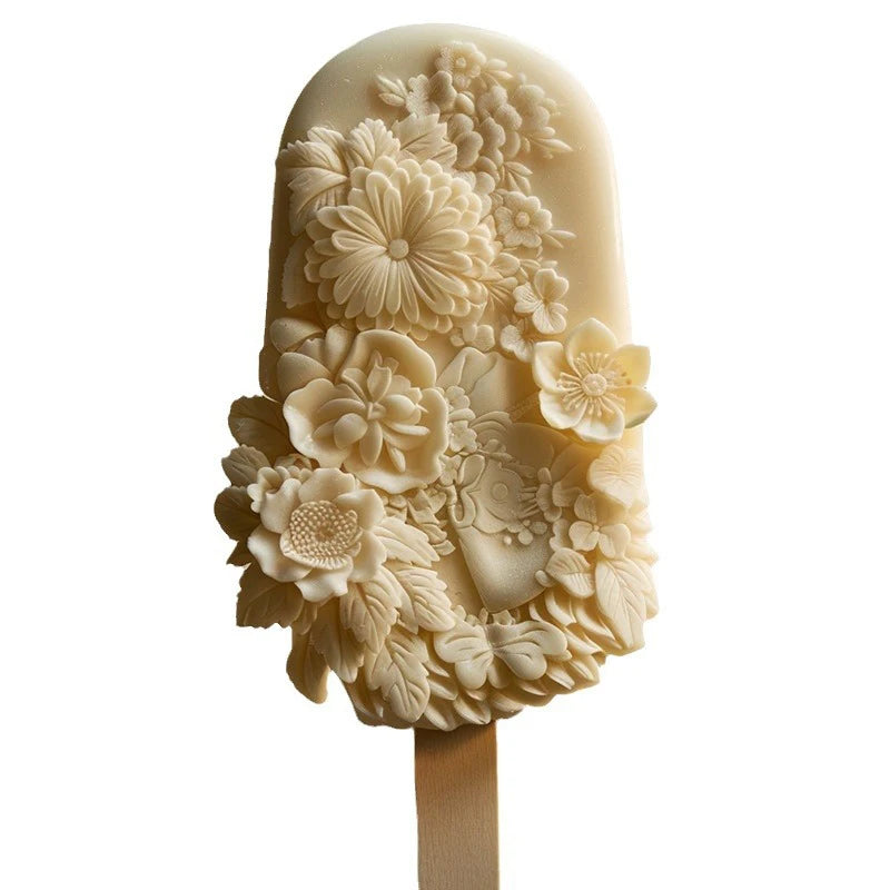 Silicone Flower Popsicle Mold – Easy Release Floral Ice Cream Maker