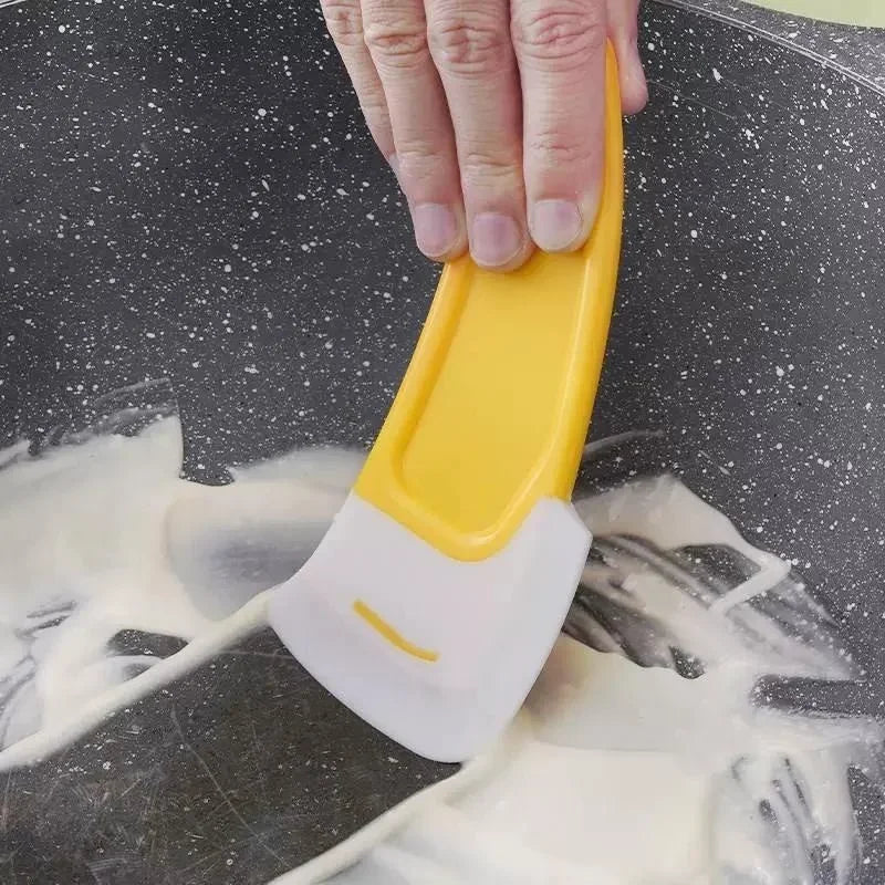 Kitchen Cleaning Spatula Scraper Soft Blade Pot & Pan Cleaning Tool