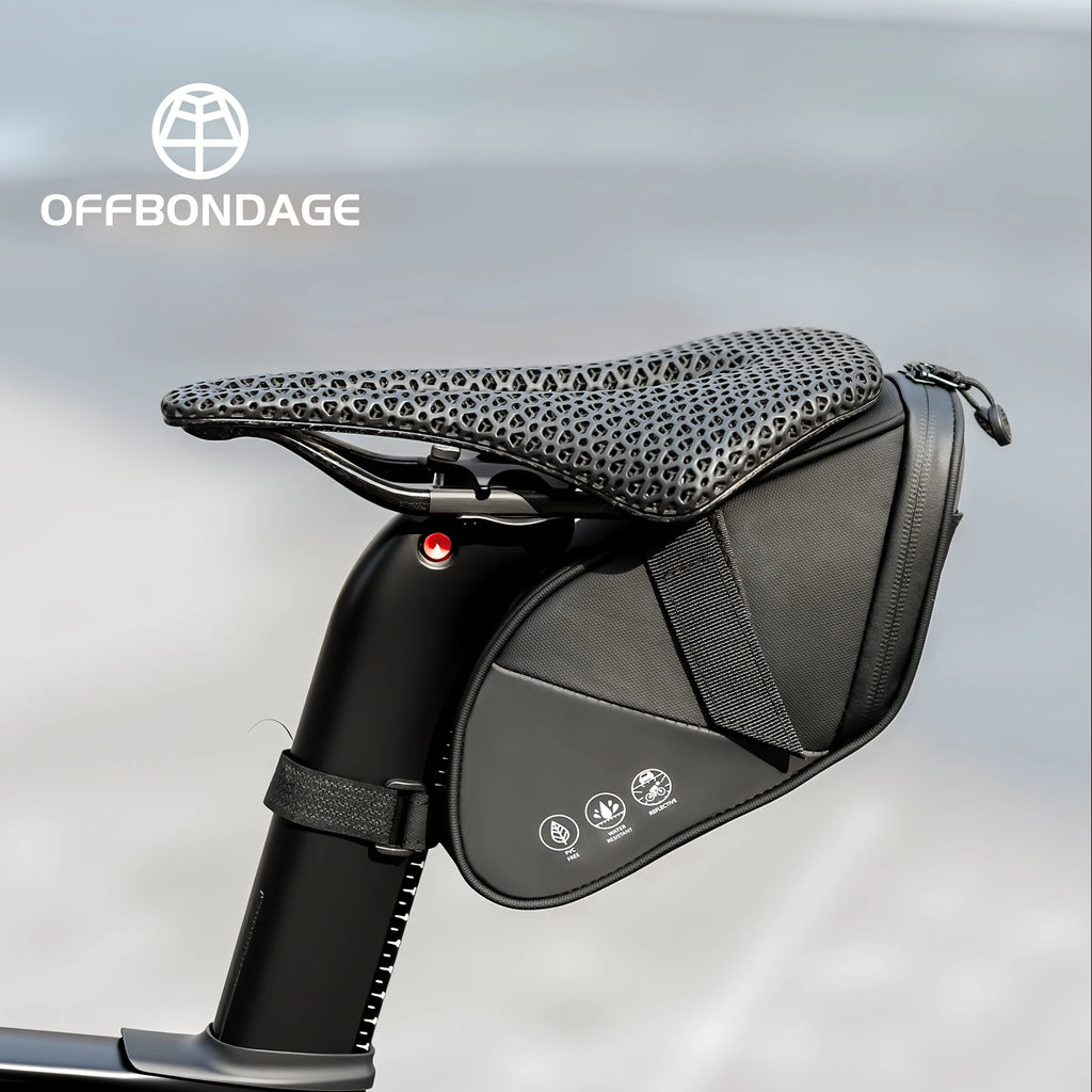 1.5L Waterproof Bicycle Saddle Bag Rear Seat Storage MTB Tool Pouch