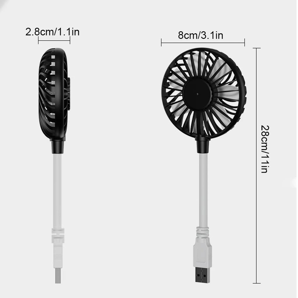 Wireless USB Rechargeable Handheld Fan Mini Portable Fan