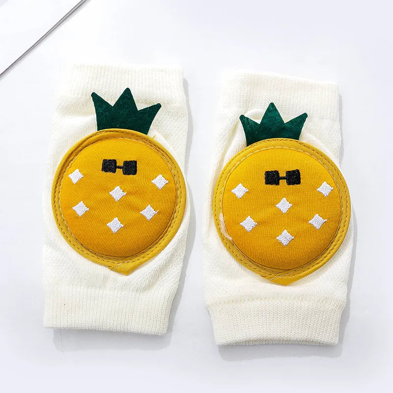 Cartoon Baby Knee Pads Summer Mesh Crawling Protection (0–3Y)