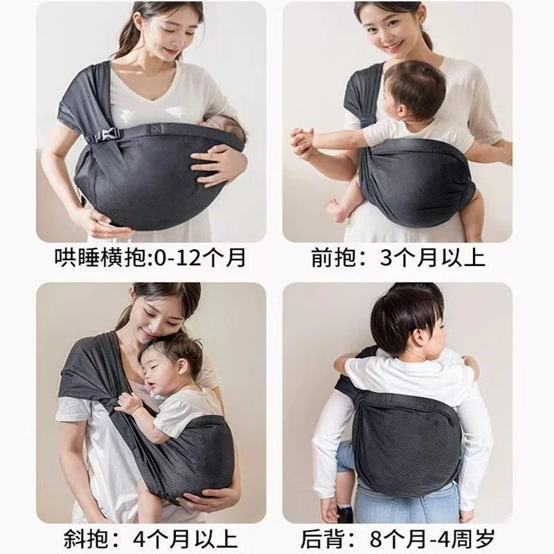 Portable Baby Sling Carrier Newborn Toddler Backpack Wrap Bag
