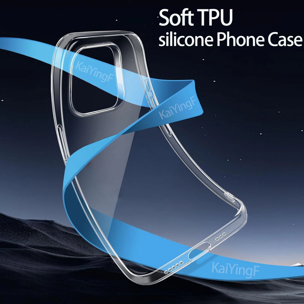 Luxury Transparent TPU iPhone Case | iPhone 11-16 Pro Max