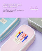 Multi-Layer Pencil Case Large Capacity Macaron Stationery Box
