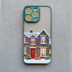 Rural Snow Scenery Phone Case for iPhone 16 15 14 13 12 11 Pro Max