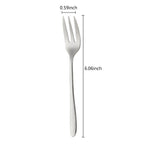 Gold Stainless Steel Fruit Fork Set Cake, Salad & Snack Cutlery (1–6Pcs)