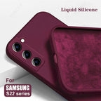 Liquid Silicone Soft Case for Samsung Galaxy S22 S23 S24 S25 S26 5G