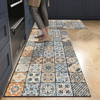 Kitchen Mat Absorbent Printed Rug Non-Slip Long Floor Carpet