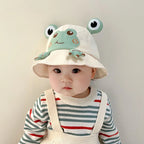 Korean Frog Bucket Hat Baby Sun Protection Summer Cap