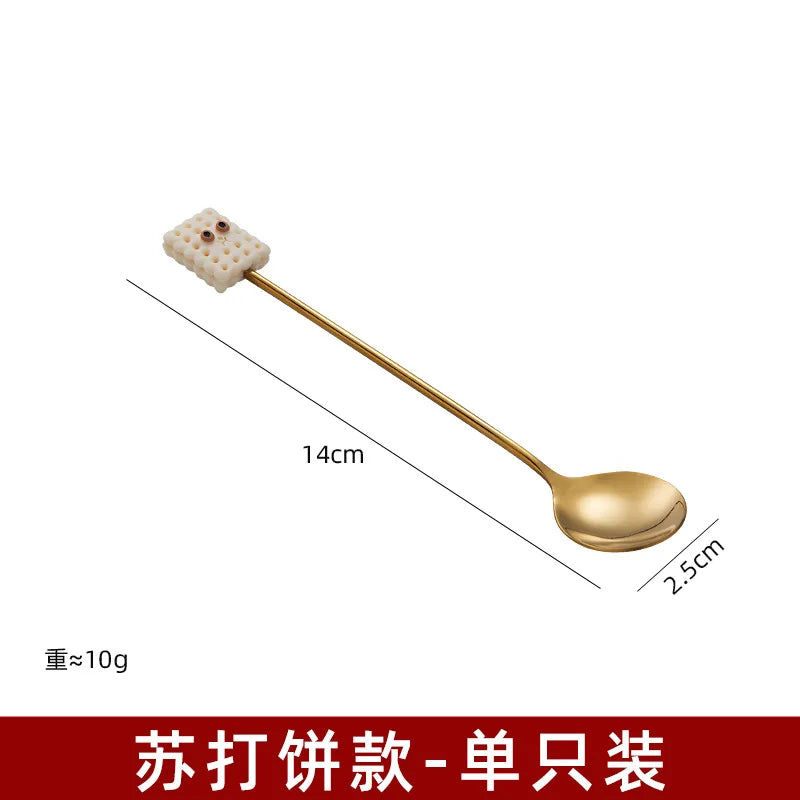 304 Stainless Steel Coffee Spoon – Modern Minimalist Dessert Stirring Spoon