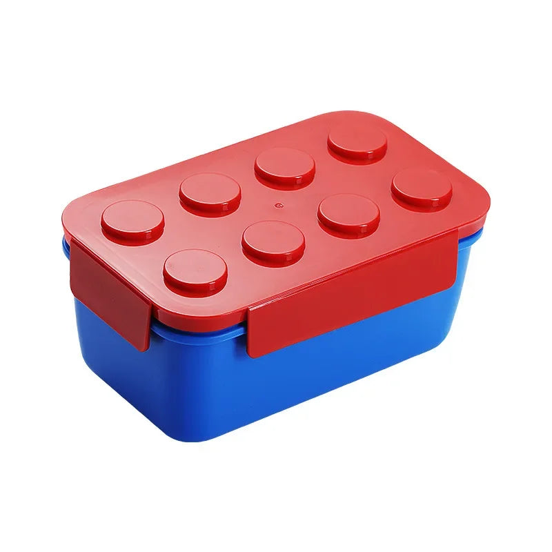 Portable Building Block Lunch Box 1050/1300ML Bento Food Container for Kids