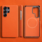 MagSafe Magnetic Leather Case for Samsung S24 S25 S26 Ultra Plus Cover