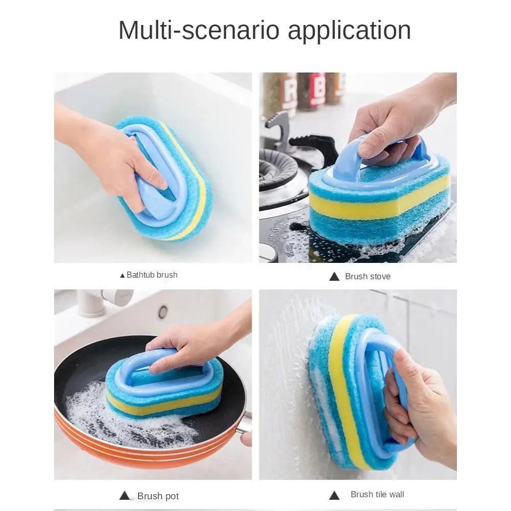 Sponge Cleaning Brush Kitchen & Bathroom Scrubber