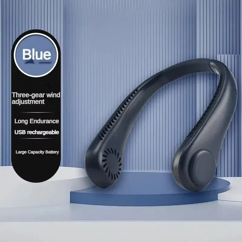 Hands-Free Neck Fan UK USB Rechargeable Bladeless Cooling Fan