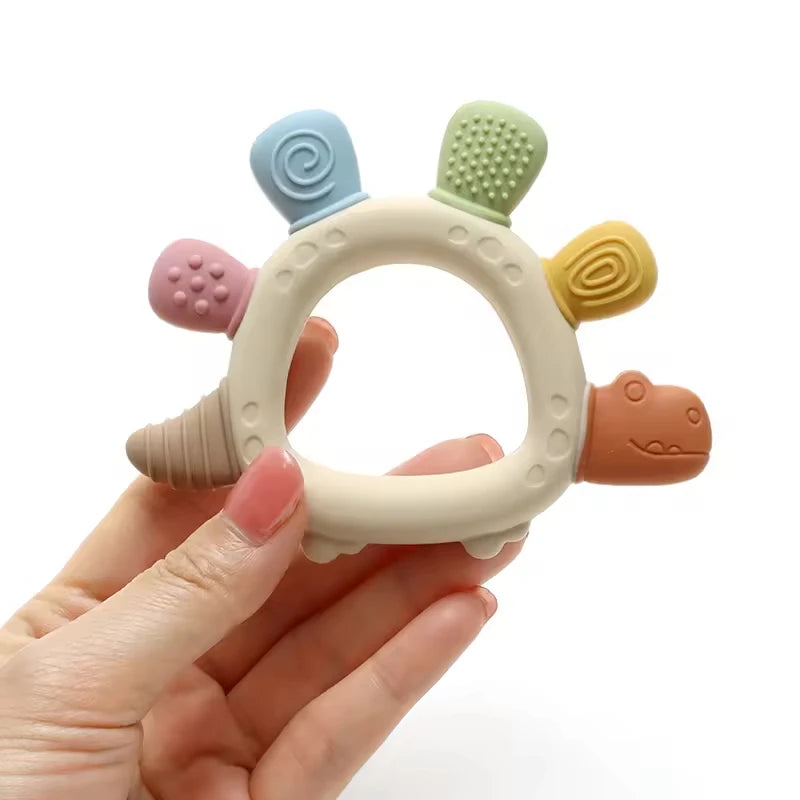 Baby Dinosaur Silicone Teether BPA Free Chew Toy