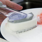 2-in-1 Dish Cleaning Brush Sponge Dispenser