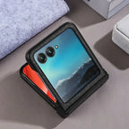 Magnetic Luxury Woven Leather Case for Motorola Razr 70 60 50 Ultra