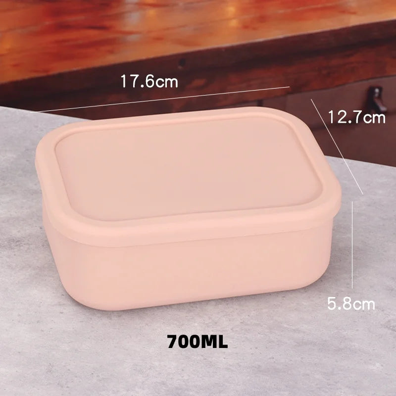 YONG HAO Silicone Bento Box BPA-Free Leakproof Microwave Lunch Container