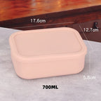 YONG HAO Silicone Bento Box BPA-Free Leakproof Microwave Lunch Container