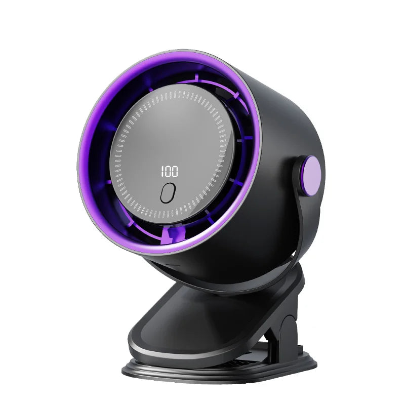 Wireless Rechargeable Fan UK 100-Speed Turbo Fan with Display