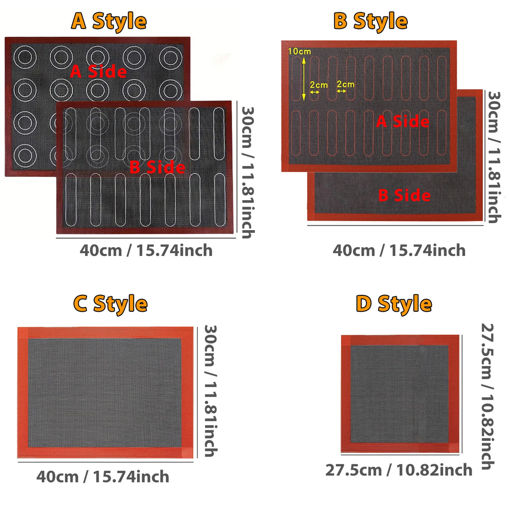 Silicone Baking Mat Perforated Non-Stick Oven Liner for Cookies & Macarons