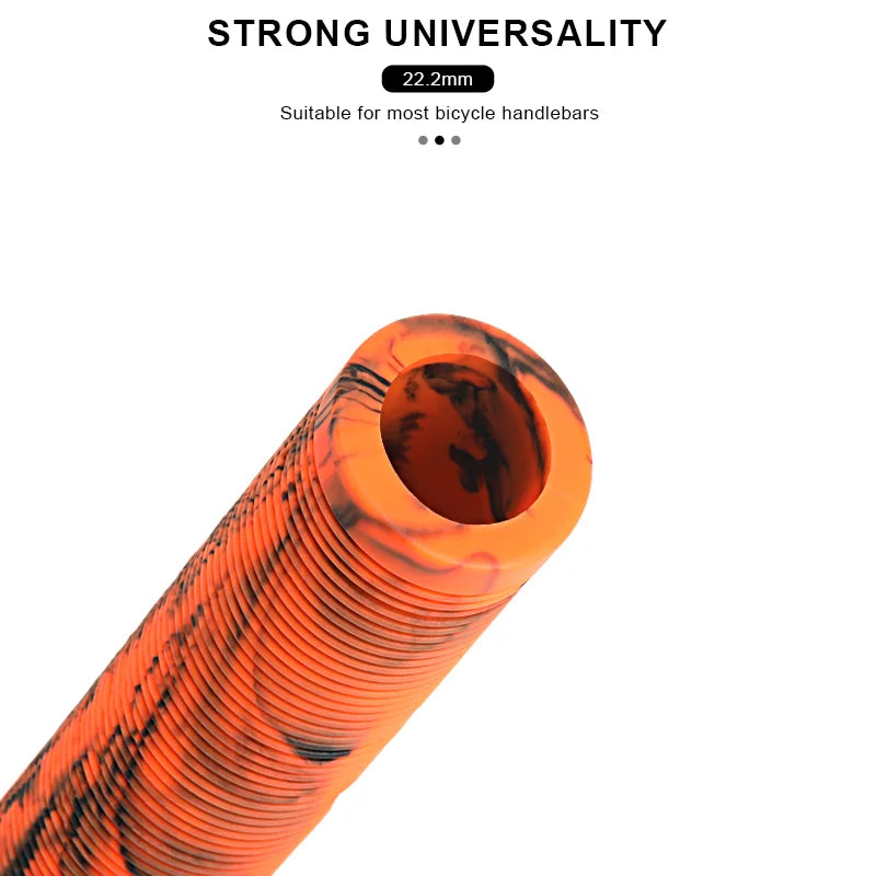 Rubber MTB Handlebar Grips 22.2mm Anti-Slip Soft Lengthening Covers
