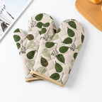 Thickened Cotton Oven Mitts – Heat Resistant Baking Gloves (1 Pair)