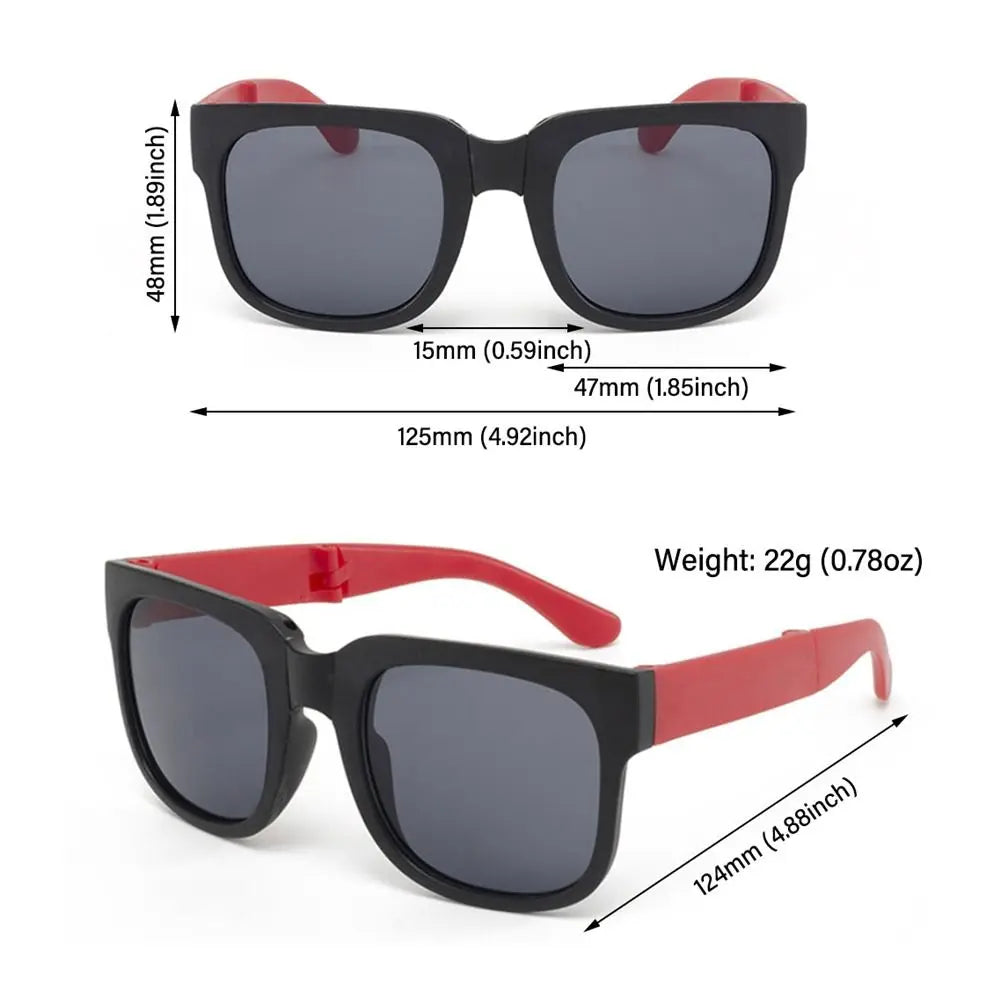 Kids Square Sunglasses UV400 | Foldable Children's Eyewear