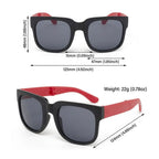 Kids Square Sunglasses UV400 | Foldable Children's Eyewear
