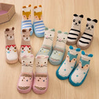 Baby Anti-Slip Floor Socks UK – Cute Cartoon Cotton Toddler Shoes