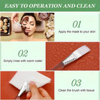 Face Mask Mixing Bowl Spoon Brush DIY Skin Care Applicator Set