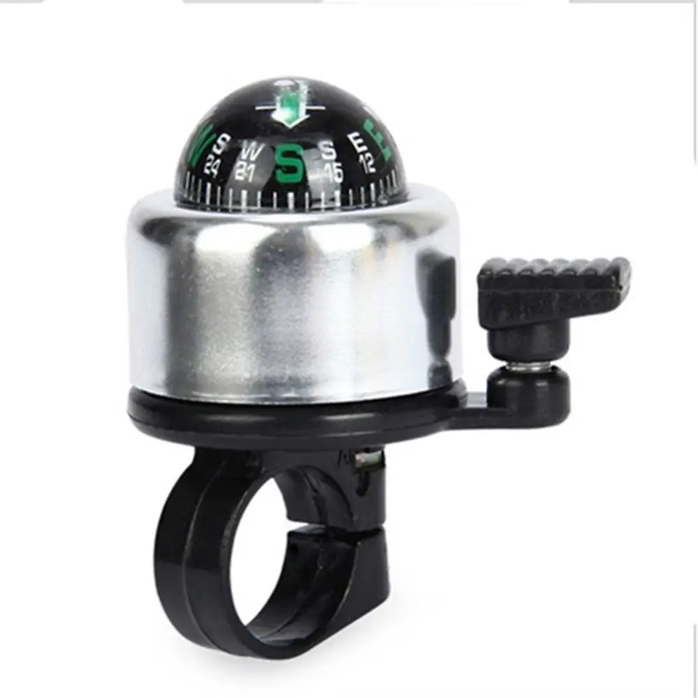 Mini Aluminum Bike Bell with Compass Ultra-Loud Bicycle Handlebar Bell
