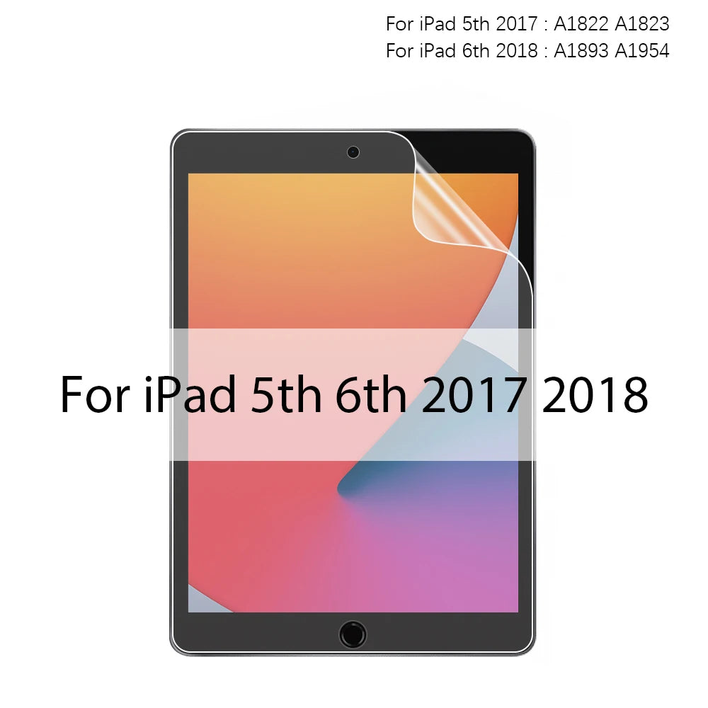 Screen protector for iPad 5th, 6th generation 2017 and 2018 on a white background