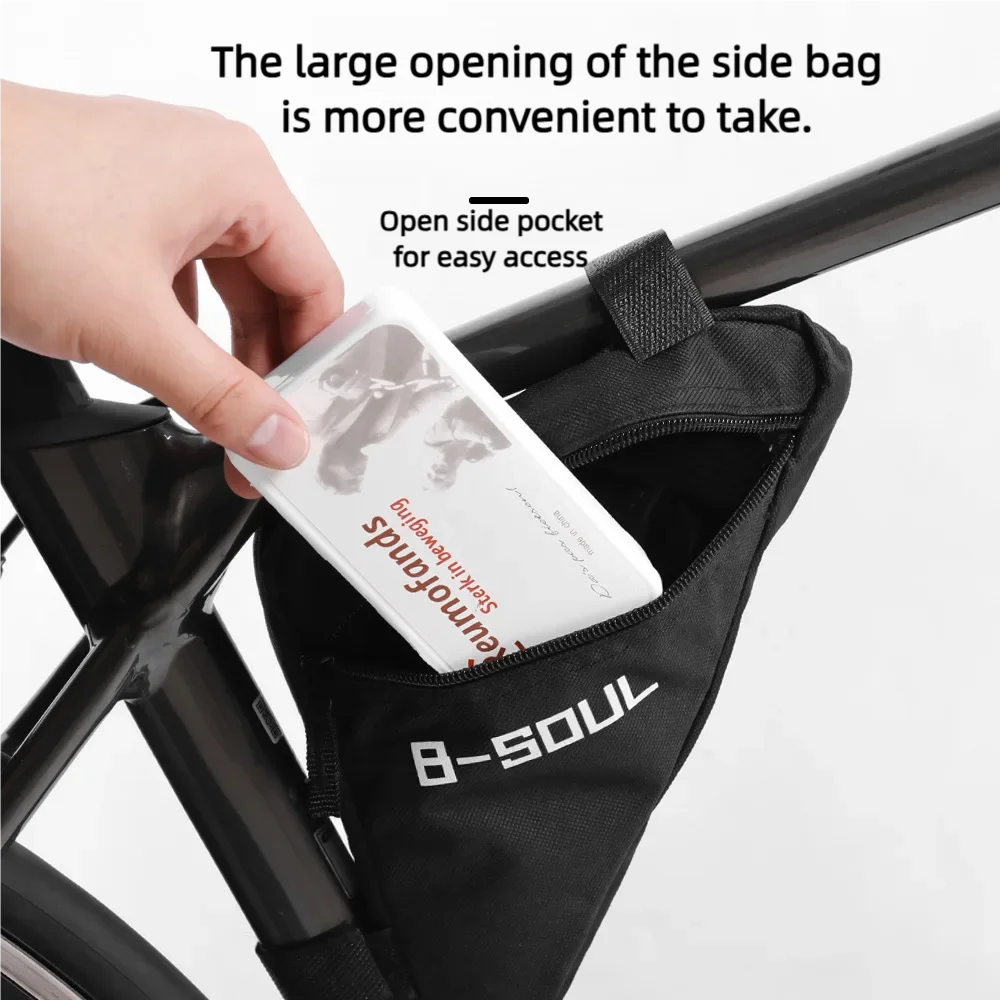Waterproof Bicycle Triangle Frame Bag Front Tube Storage Pouch