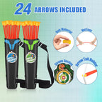 Kids Bow and Arrow Set – LED Archery Toy with Dart Board