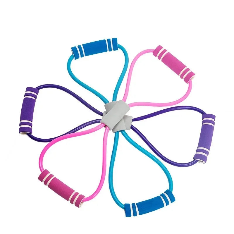 Resistance Bands with Foam Handles for Home Workout Fitness Set