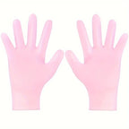 Single pink reusable silicone exfoliating moisturizing glove hand care beauty tool