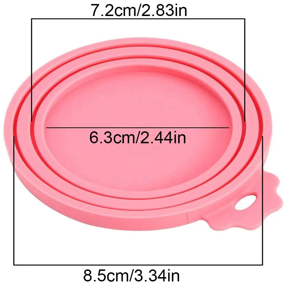 3 in 1 Silicone Can Lid Cover Reusable Fresh Food Storage Seal Lid