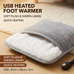 Winter Electric Foot Heating Pad Soft Washable Flannel Warmer Constant Heat