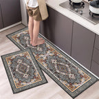 Kitchen Mat Absorbent Printed Rug Non-Slip Long Floor Carpet