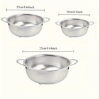 Stainless Steel Mesh Strainer Fine Colander Set