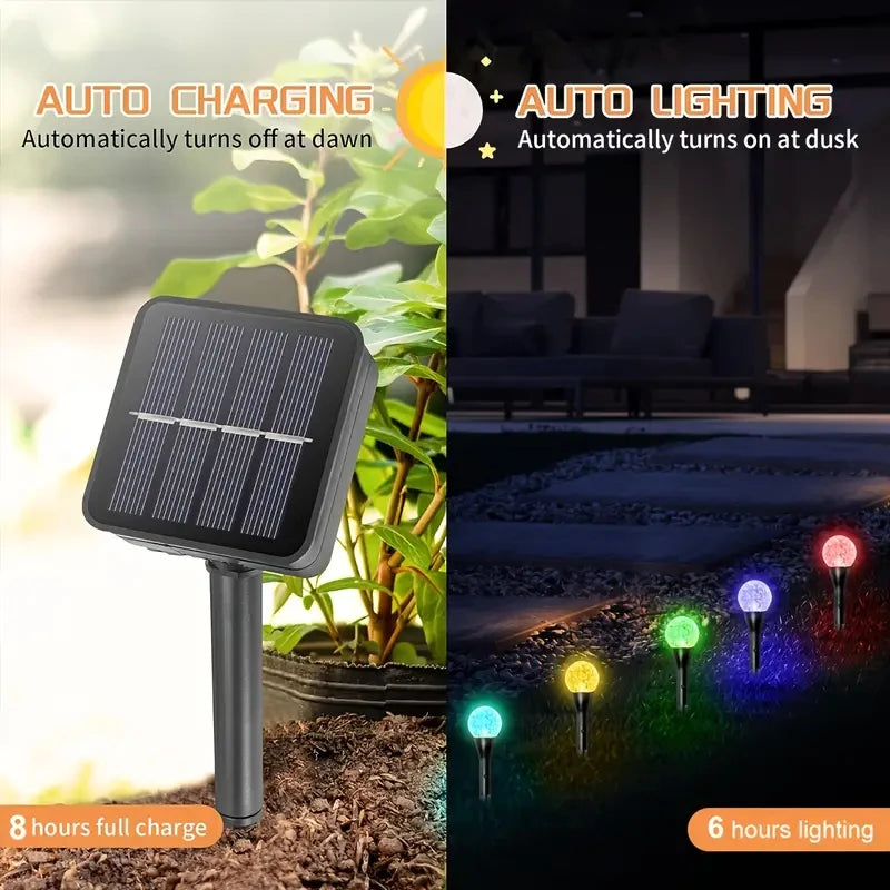 30 LED Solar Bubble Ball String Lights for Garden Patio Decor