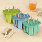 8 Holes Silicone Popsicle Mold – Reusable Ice Pop Maker Tray Easy Release