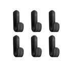 6Pcs Self-Adhesive J Hooks Waterproof Wall Hangers for Home