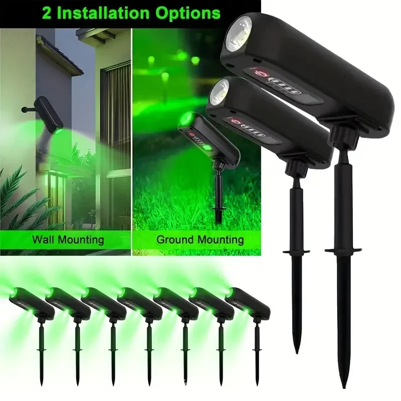 2-in-1 Solar Spotlight & Wall Lamp
