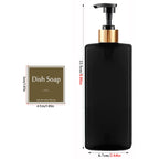 Shower Soap Dispenser Set Refillable Shampoo, Conditioner & Soap Bottles