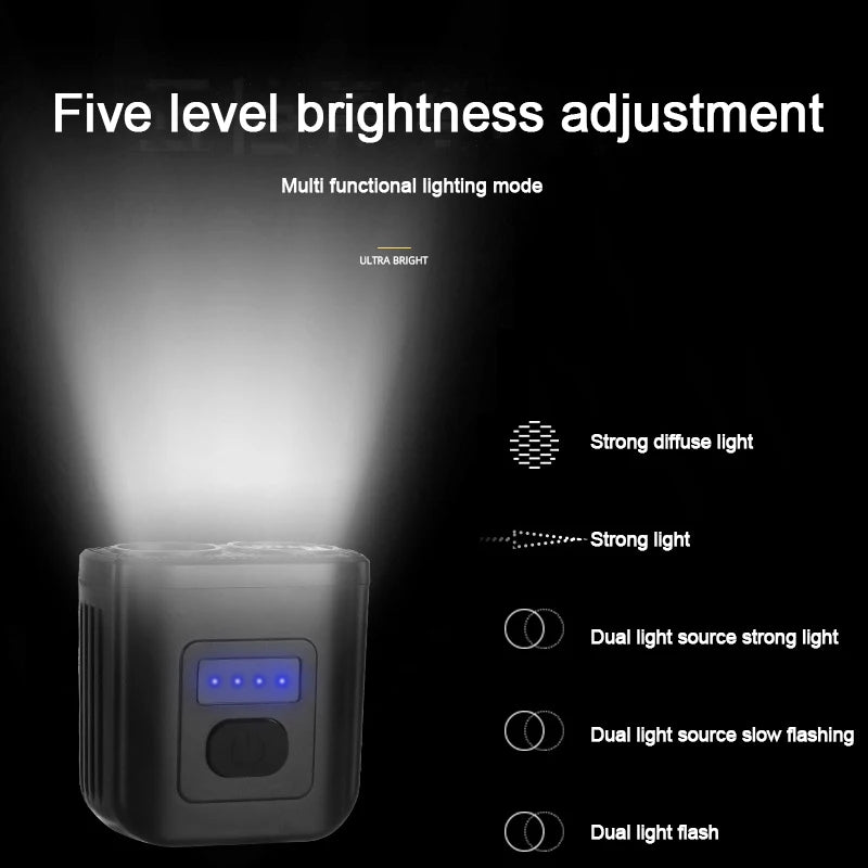 2024 USB Rechargeable Bike Headlight for Night Cycling