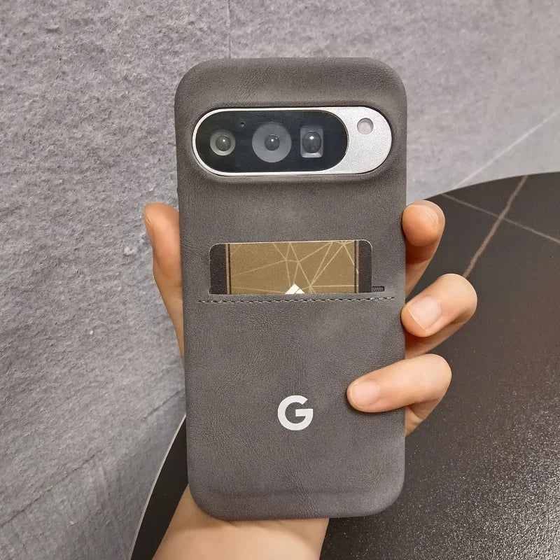 Business Leather Card Holder Case For Google Pixel 10 Pro XL 9 8A